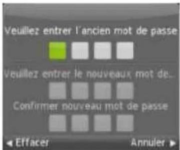 Veuillez entrer l'ancien mot de passe Veuillez entrer le nouveaux mot de... Confirmer nouveau mot de passe Effacer Annuler