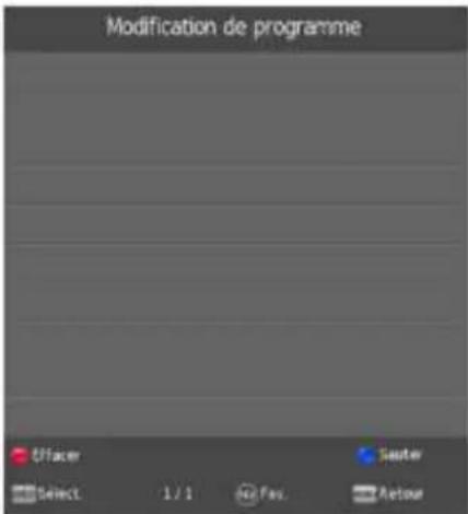 Modification de programme Officer Select. 1 / 1 Ret Fas. Sauter Retour
