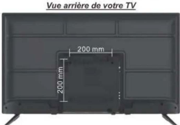 CONTINENTAL EDISON CELED40HD22B6 - Fixation murale : - 1