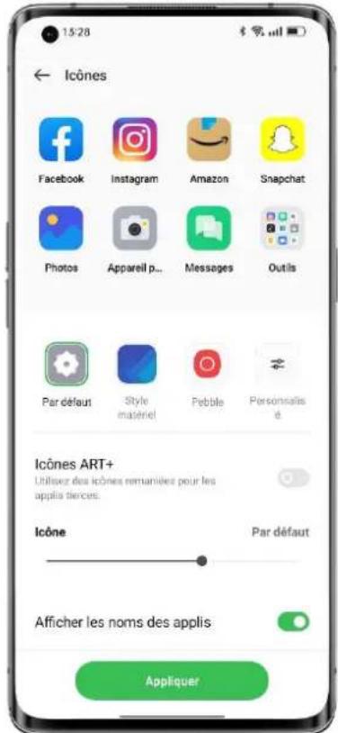 OPPO Reno 7 4G - Personnaliser vos icônes - 1