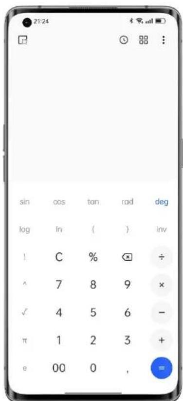 OPPO Reno 7 4G - Utiliser la calculatrice scientifique - 1