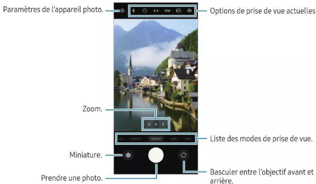 SAMSUNG Galaxy M53 5G - Appuyez sur l'écran d'aperçu à l'endroit où l'appareil photo doit faire la mise au point. - 1