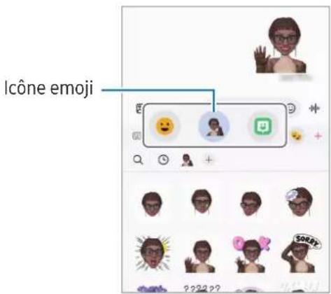 SAMSUNG Galaxy M53 5G - Utiliser vos autocollants AR emoji dans une conversation - 1