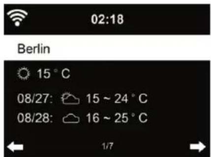 Monacor DR463 - Informations météo - 1