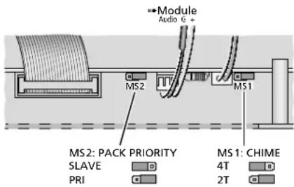 Monacor PA6020Z - Seleccionar la Melodía Chime - 1