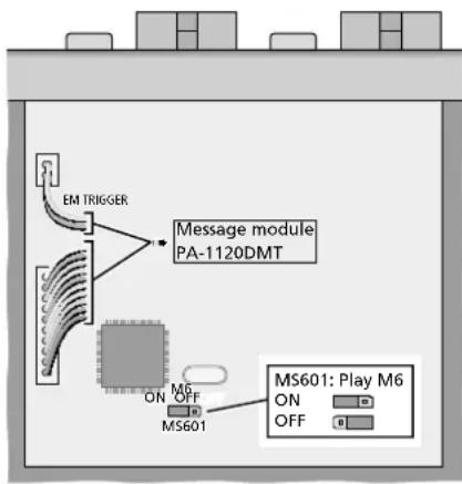 Monacor PA6020Z - PA-2400RC: Bericht M6 sperren - 1