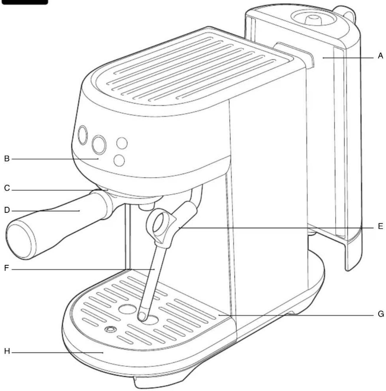 SAGE the Bambino SES450 - Onderdelen - 1