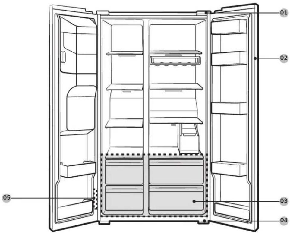 SAMSUNG RS68A8530S9 - FORSIKTIG - 1