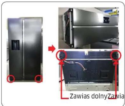 SAMSUNG RS68A8530S9 - Zawias dolny - 1