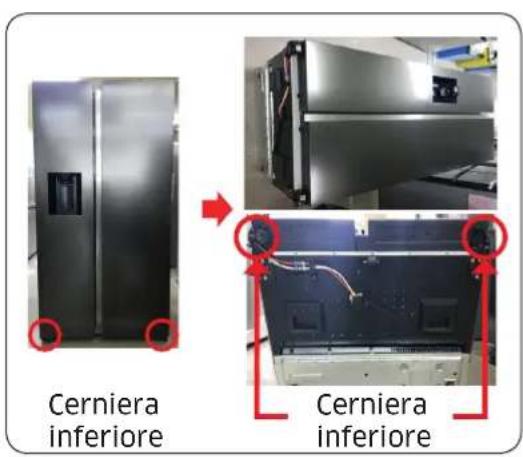 SAMSUNG RS68A8530S9 - Cerniera inferiore - 1