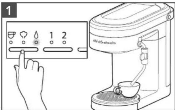 KITCHENAID KES6403 - UTILISATION DE LA FONCTION DE PRODUCTION D'EAU CHAUDE - 1