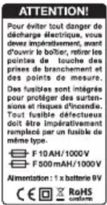 Monacor DMT4010RMS - Appliquer l'autocollant - 1