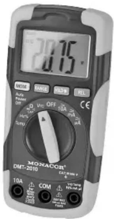 Monacor DMT2010 - DIGITAL-MULTIMETER DIGITAL MULTIMETER - 1