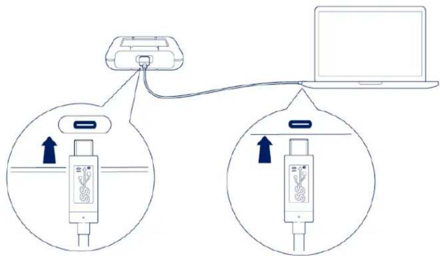 LACIE Rugged Secure - Connexion - 1
