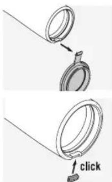 SWAROVSKI OPTIK NL Pure 12x42 - RETRAIT DU CAPUCHON PROTEC-TEUR POUR LENTILLES D'OBJECTIF - 1