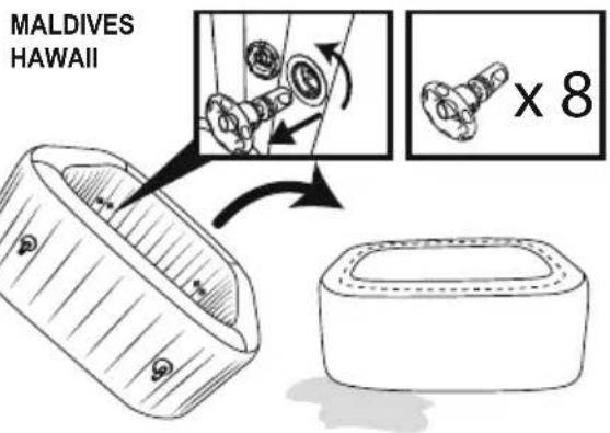 BESTWAY LayZSpa 60075 - DRAINING THE SPA - 6