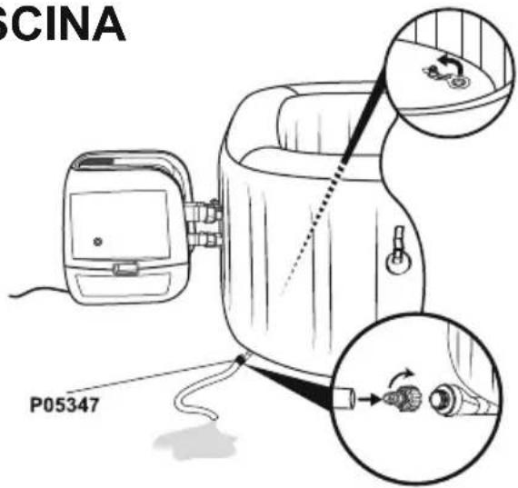 BESTWAY LayZSpa 60075 - SVUOTAMENTO DELLA PISCINA - 2
