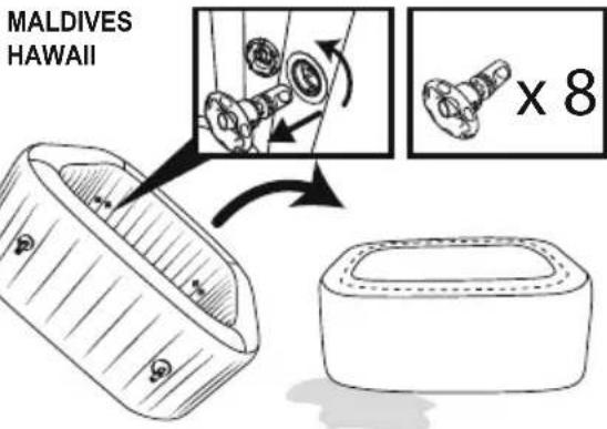 BESTWAY LayZSpa 60075 - ESVAZIAMETO DO SPA - 6