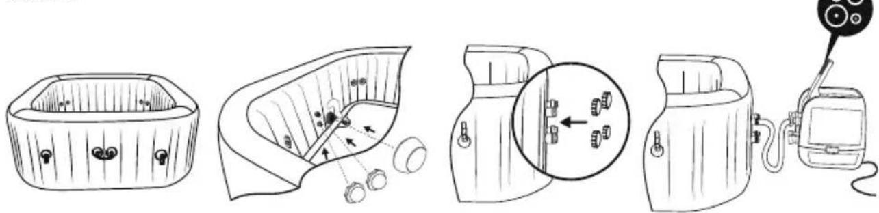 BESTWAY LayZSpa 60075 - WICTIG - 2