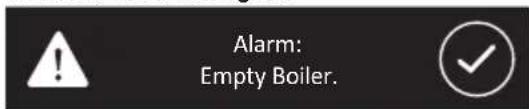 Iberital IB7 - BOILER WATER MINIMUM LEVEL WARNING - 1