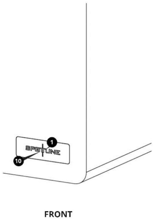 Monacor SUBWS - STATUS LED Lights - 1