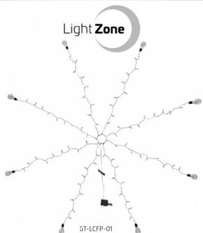 LightZone GTLCFP01 - Guirlande lumineuse pour parasol - 1