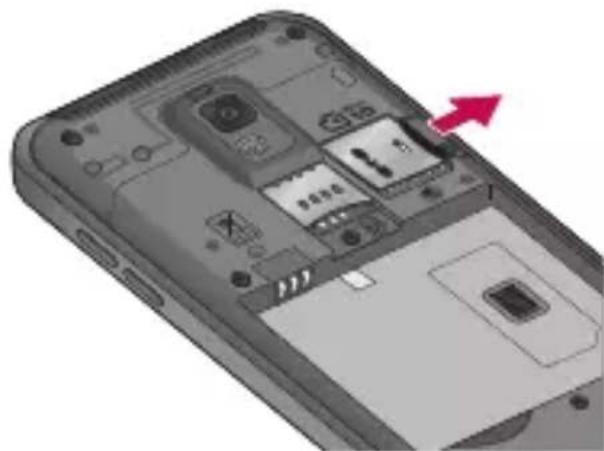 LG GP9 - Removing a memory card - 1