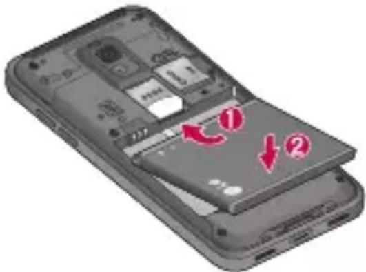 LG GP9 - Installation de la carte SIM et de la batterie - 3
