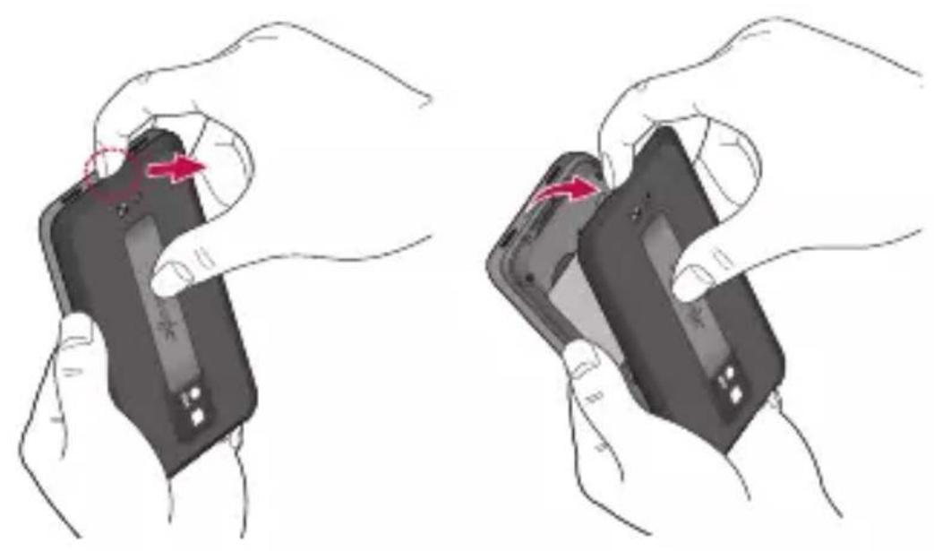 LG GP9 - Installation de la carte SIM et de la batterie - 1