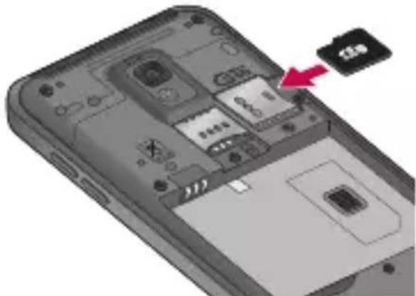 LG GP9 - Pour insérer une carte mémoire : - 1