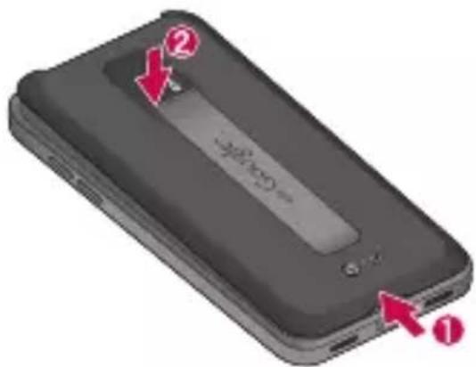 LG GP9 - Installation de la carte SIM et de la batterie - 4