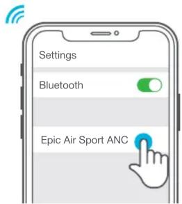 JLab Epic Air Sport ANC - CONNECTION BLUETOOTH - 2