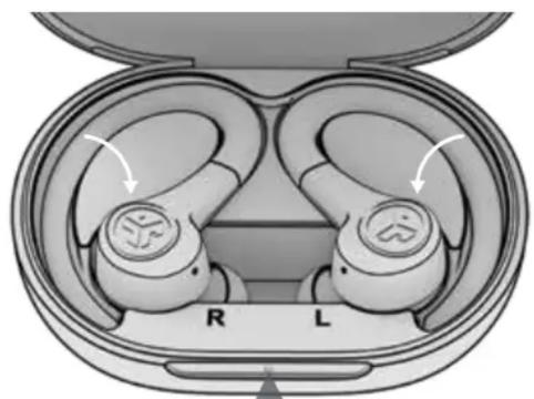 JLab GO Air Sport - RECHARGER LES OREILLETTES - 1