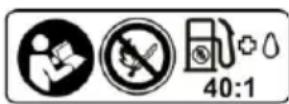 PARKSIDE PBS 2 D4 - Avoid direct skin contact with petrol and the inhalation of petrol fumes. Health hazard! - 1