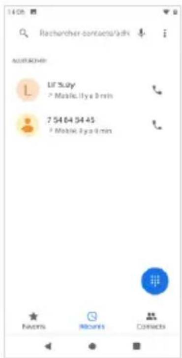 14:06 Rechercheurs contacts/gains NUMBER: UR Study * Mobile 1y a 3 min 7 54 64 54 45 * Mobile 2y a 9 min Navris Rocours Contacts