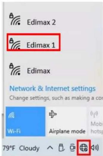 Edimax EW7822UTC - III-3. Connexion à un réseau Wi-Fi - 4