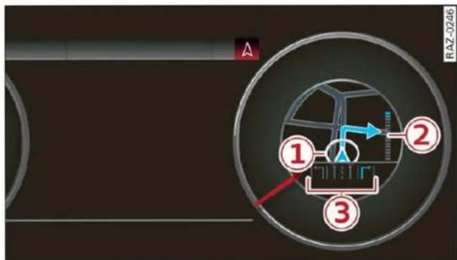 AUDI Q5 (2022) - Affichage de la navigation lorsque le guidage est lancé - 1