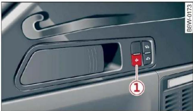 AUDI Q5 (2022) - Basculement du dispositif d'attelage vers l'intérieur/l'extérieur - 1