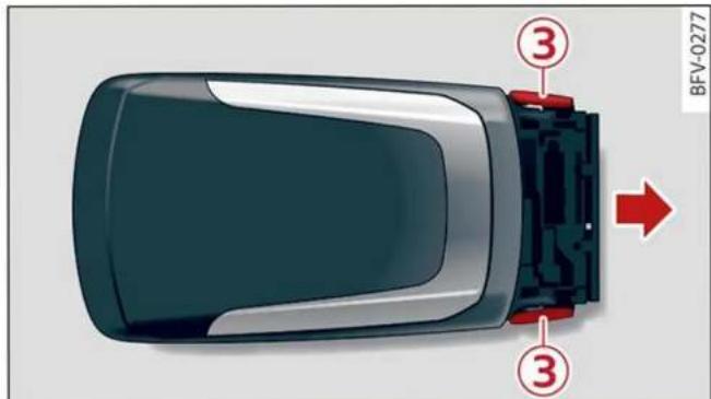 AUDI Q5 (2022) - LED et pile de la clé du vehicule - 2