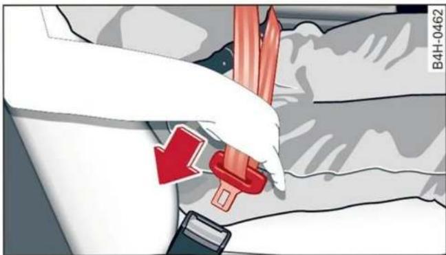 AUDI Q5 (2022) - Bouclage/débouclage de la ceinture de sécurité - 1