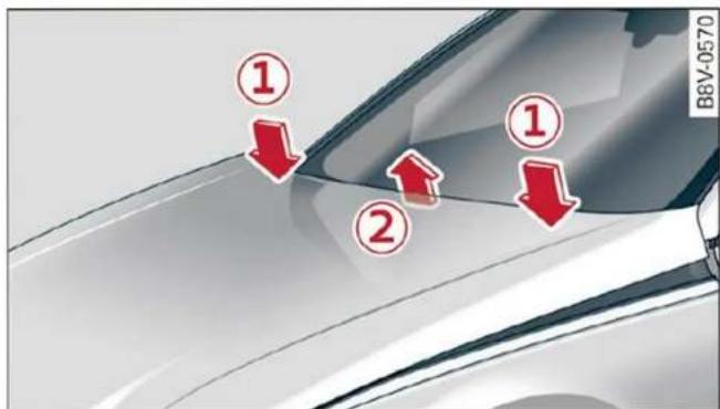 AUDI Q5 (2022) - Capot-moteur actif (système de protection des piétons) - 1