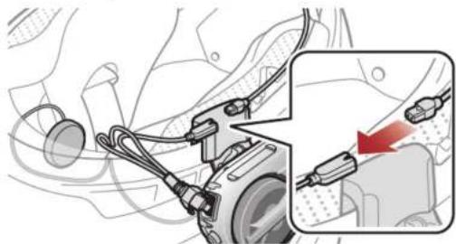 Sena 50C - Installation du microphone câble - 3