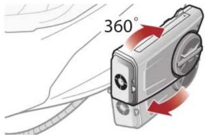 Sena 50C - Utilisation de la pince de fixation à serrage - 1
