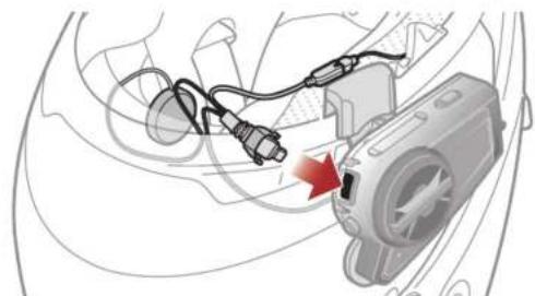 Sena 50C - Installation du microphone sur perche filaire - 6