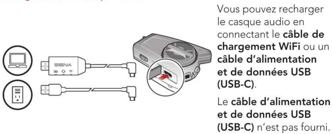Sena 50C - Chargement du casque audio - 1