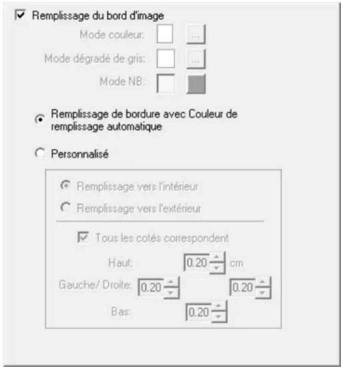 PLUSTEK OpticSlim 1180 - Remplissage du bord d'image - 1