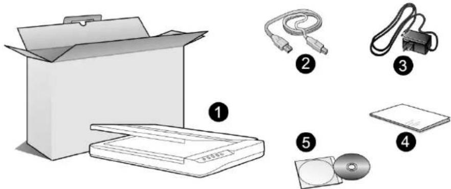 PLUSTEK OpticSlim 1180 - CONTENU DE L'EMBALLAGE - 1