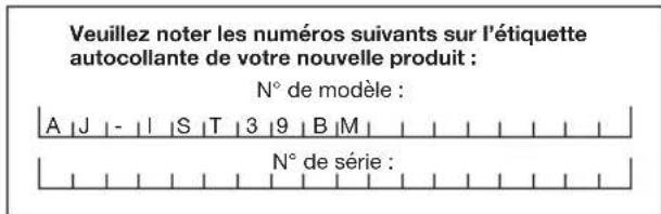 Aqua Joe AJIST39BM - Numéros de modèle et de série - 1