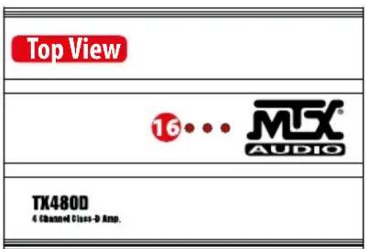 MTX Audio TX81000D - Einstellungen, Strom- und Lautsprecheranschlüsse : - 5