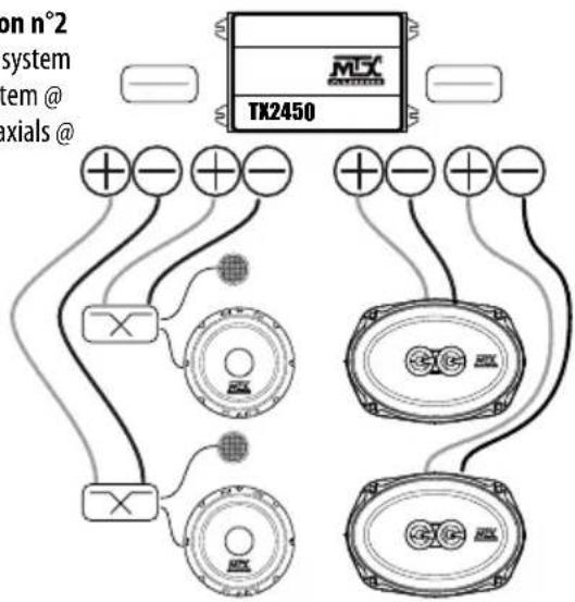 MTX Audio TX2275 - Installation examples : - 2